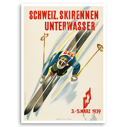 Schweiz Skirennen Unterwasser 1939